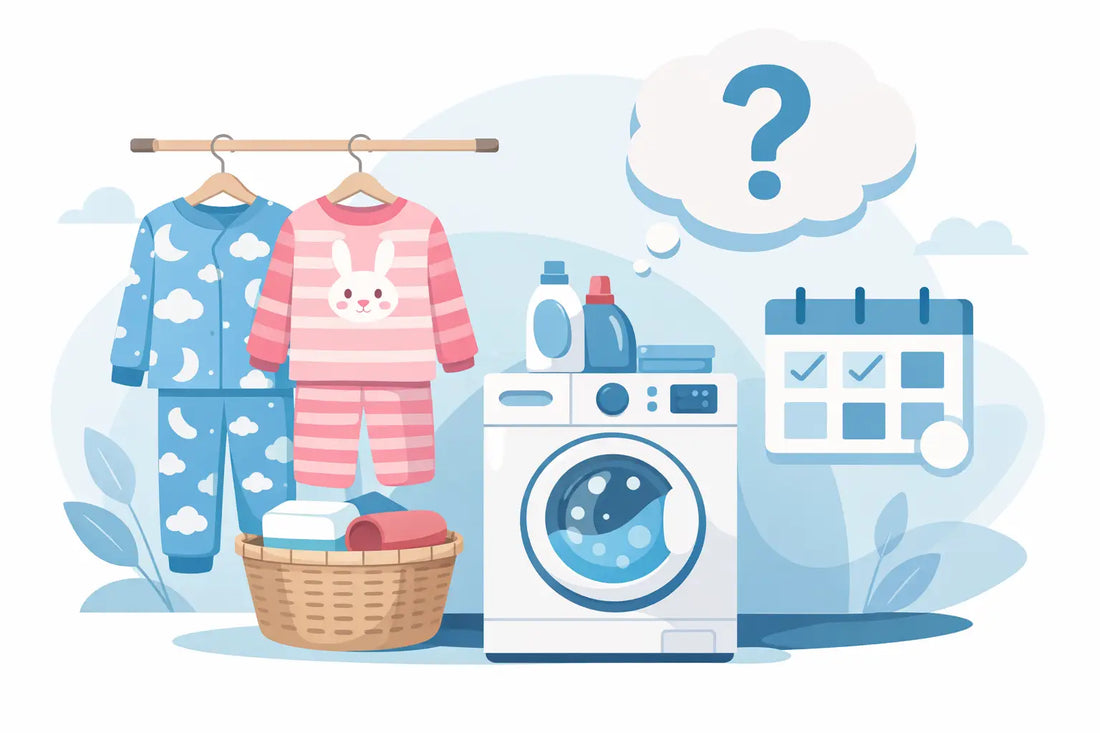 Hur ofta ska man tvätta barnpyjamas hemma?