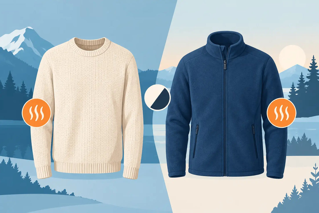 Ulltröja eller fleece - vad värmer bäst?