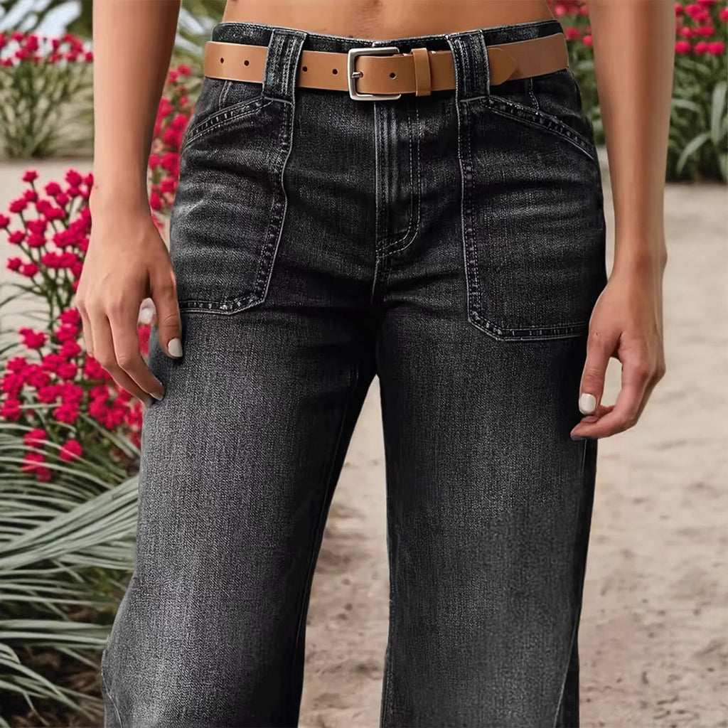 Trendiga jeans för dam – raka & vida ben som formar figuren perfekt