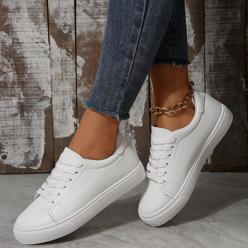 Vita Sneakers Dam – Bekväma & Stilrena Low-Top Skor