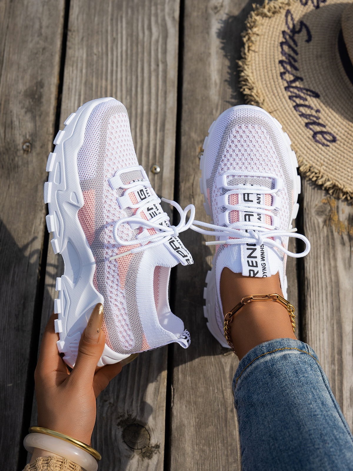 Sneakers Dam – Flyknit Andningsbara Löparskor & Vardagsskor