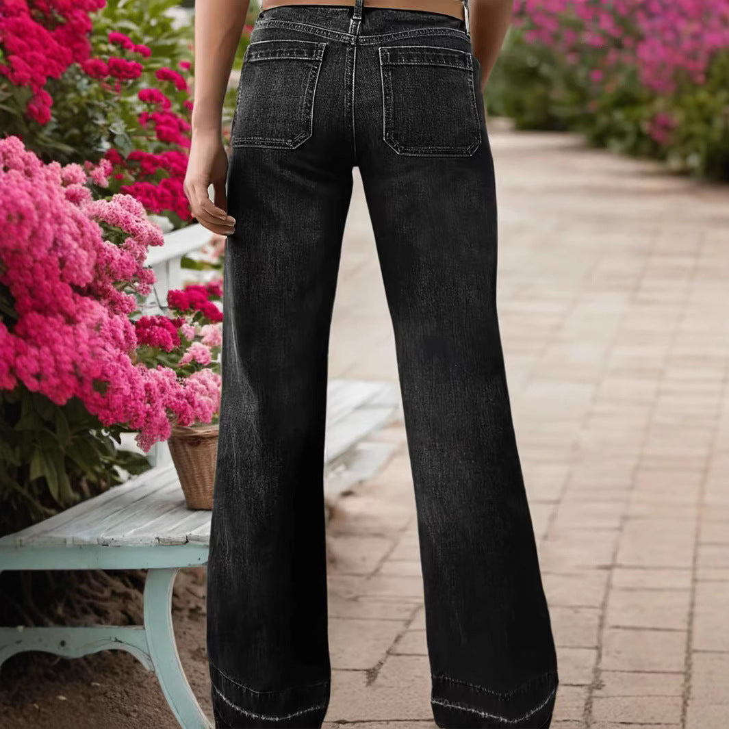 Trendiga jeans för dam – raka & vida ben som formar figuren perfekt