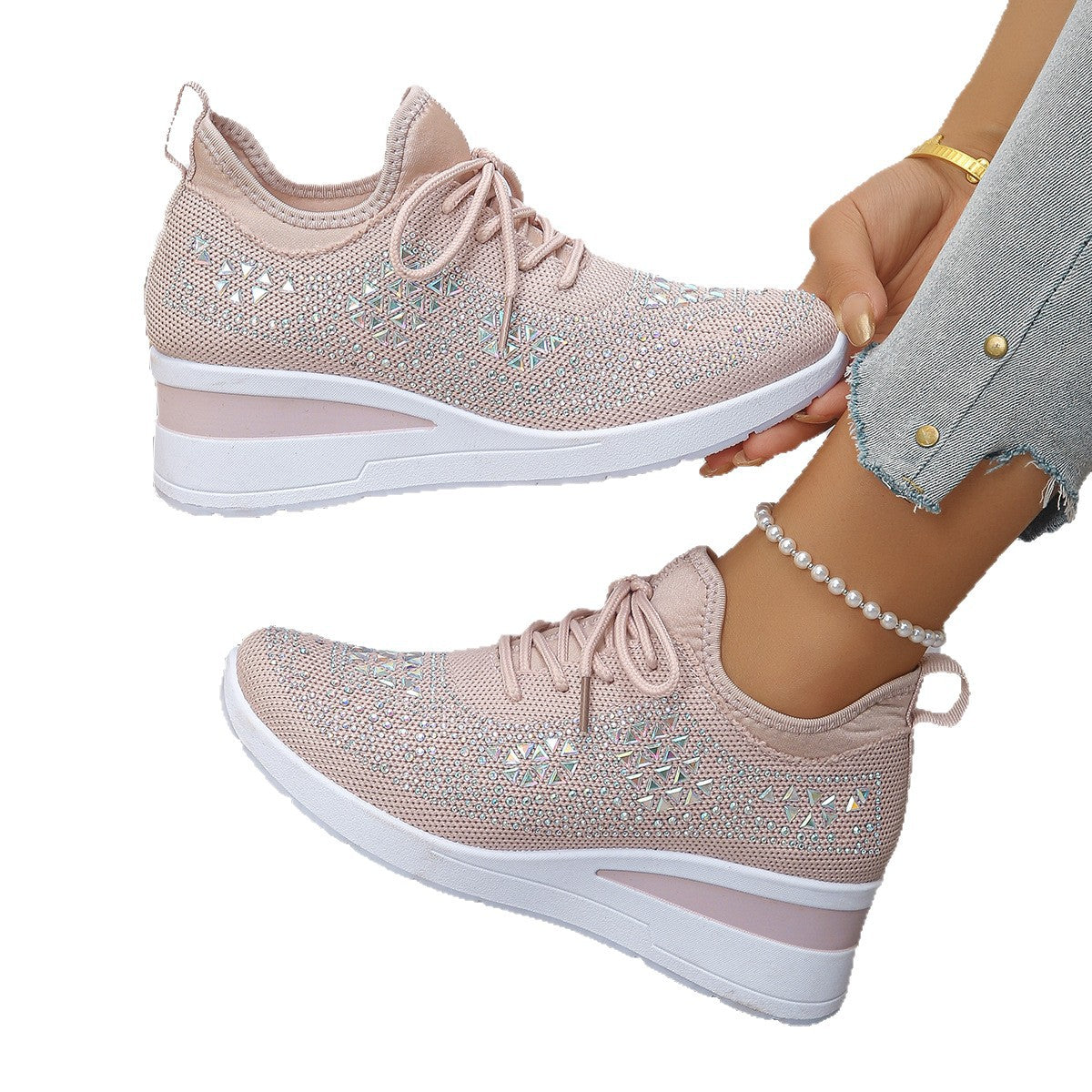 Sneakers Dam – Kilklack & Glittriga Detaljer