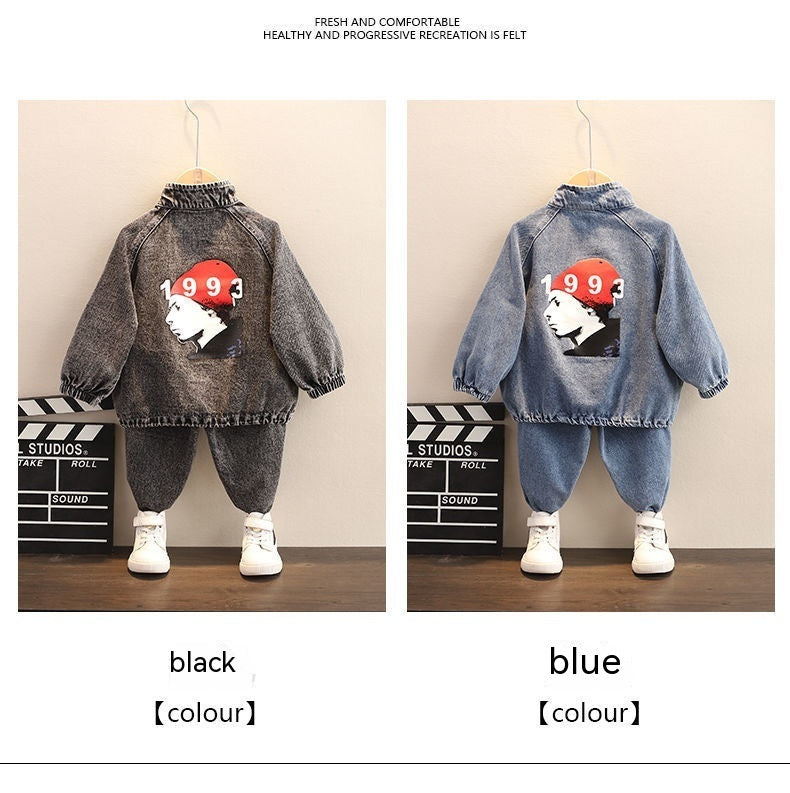 Tvådelat jeansset för – trendigt och bekvämt