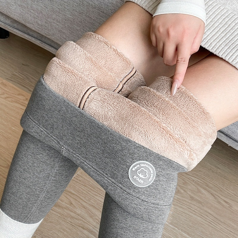 Supertjocka Bomullsleggings för Dam – Höga, Elastiska och Värmande Byxor i Flera Färger och Storlekar