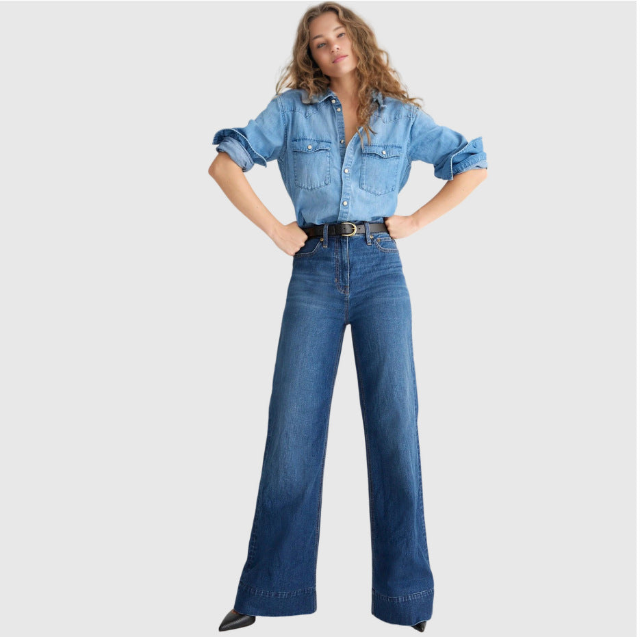 Elastiska Jeans för Dam – Lösa & Bekväma Vardagsjeans