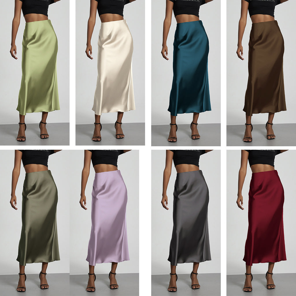 Elegant Satinkjol – Tidlös, Smickrande & Perfekt för Alla Tillfällen