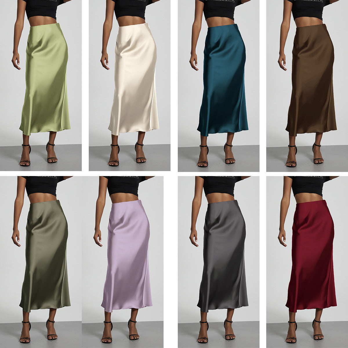Elegant Satinkjol – Tidlös, Smickrande & Perfekt för Alla Tillfällen