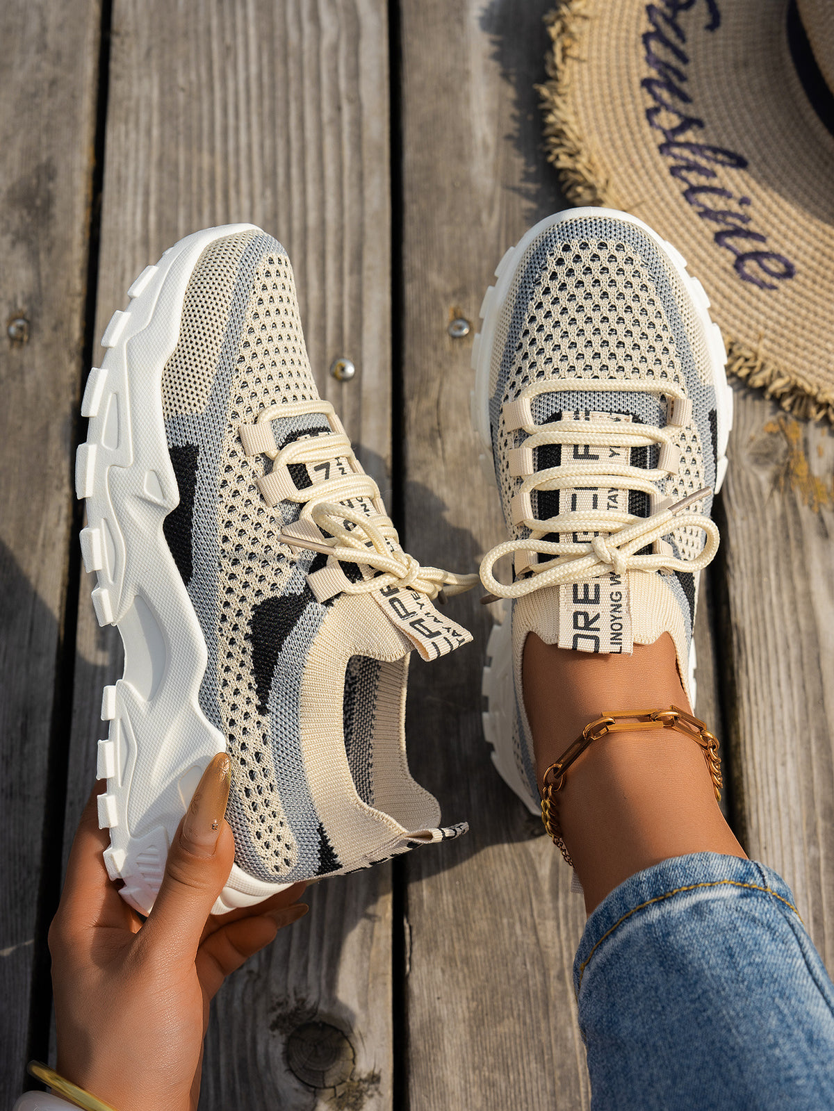 Sneakers Dam – Flyknit Andningsbara Löparskor & Vardagsskor