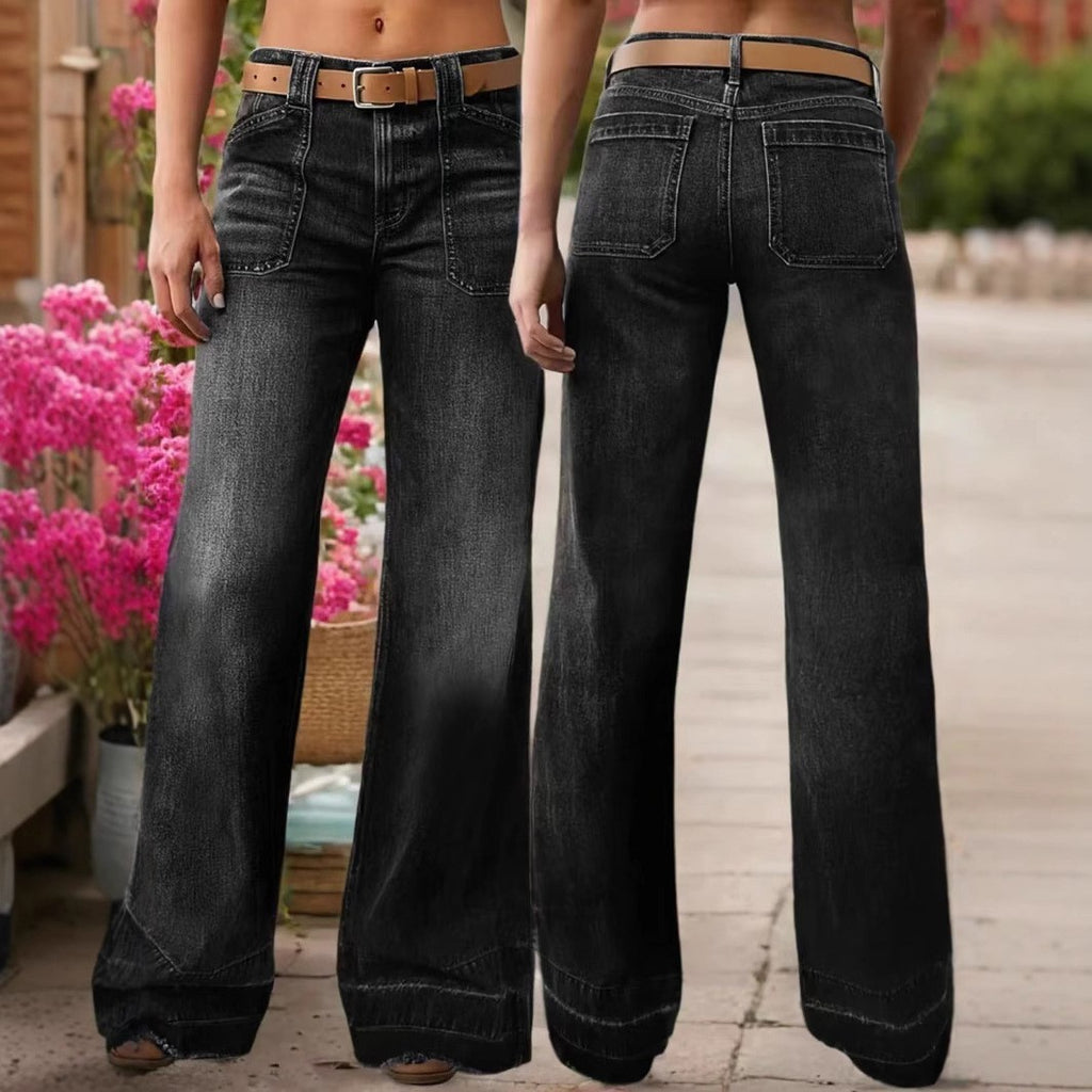 Trendiga jeans för dam – raka & vida ben som formar figuren perfekt