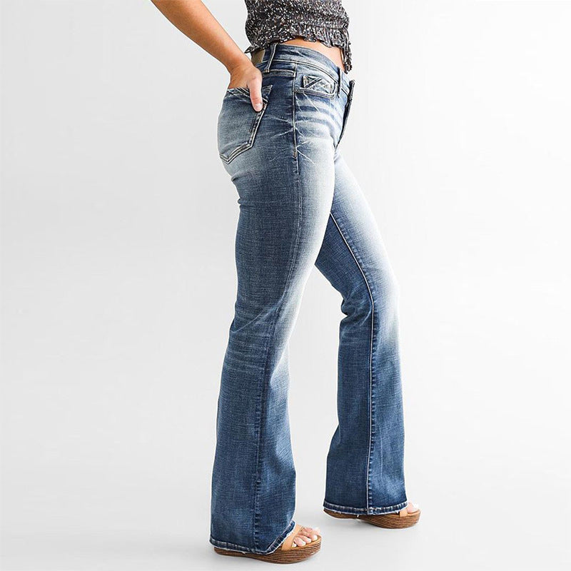Stylade damjeans – europeisk och amerikansk stil
