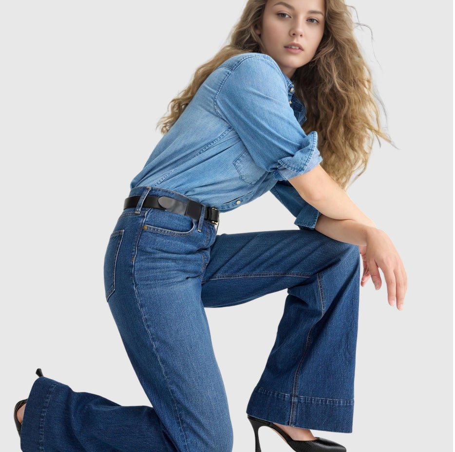 Elastiska Jeans för Dam – Lösa & Bekväma Vardagsjeans