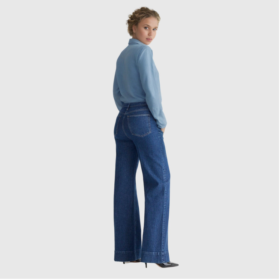 Elastiska Jeans för Dam – Lösa & Bekväma Vardagsjeans