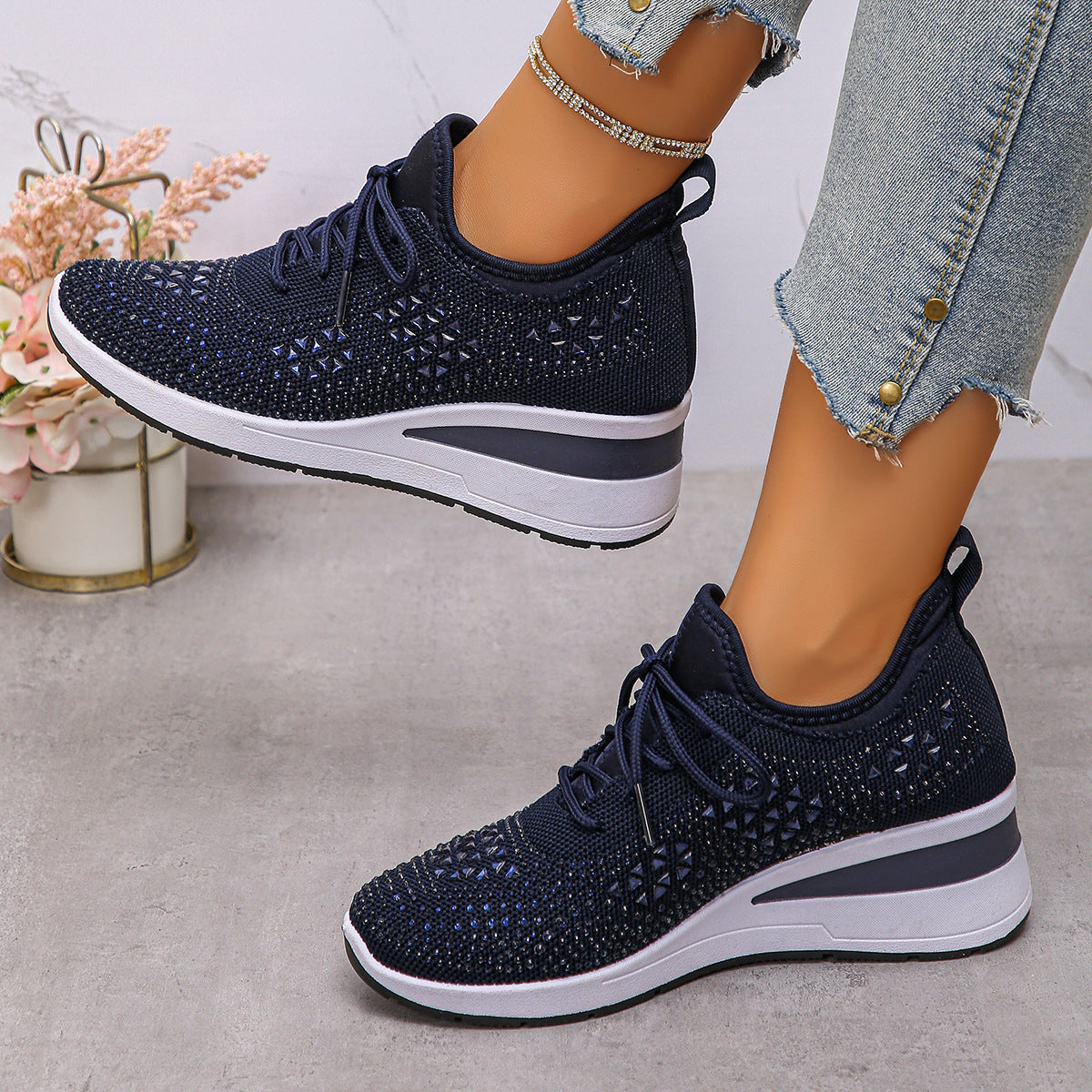 Sneakers Dam – Kilklack & Glittriga Detaljer