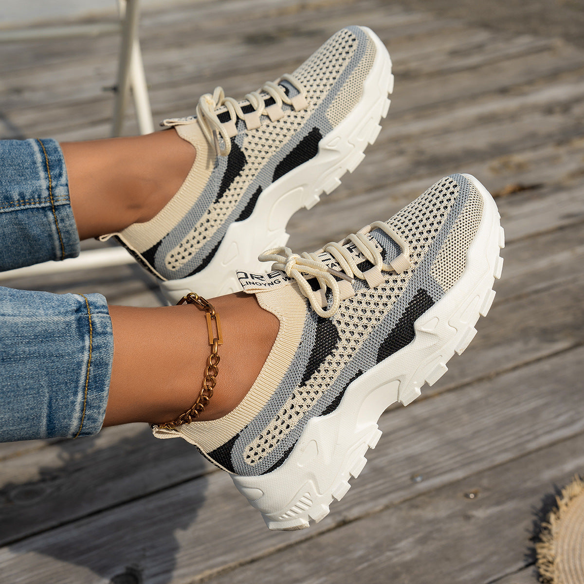 Sneakers Dam – Flyknit Andningsbara Löparskor & Vardagsskor