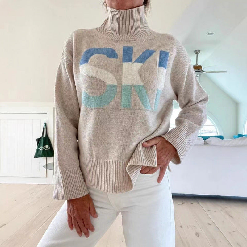 Ski-tröja med krage