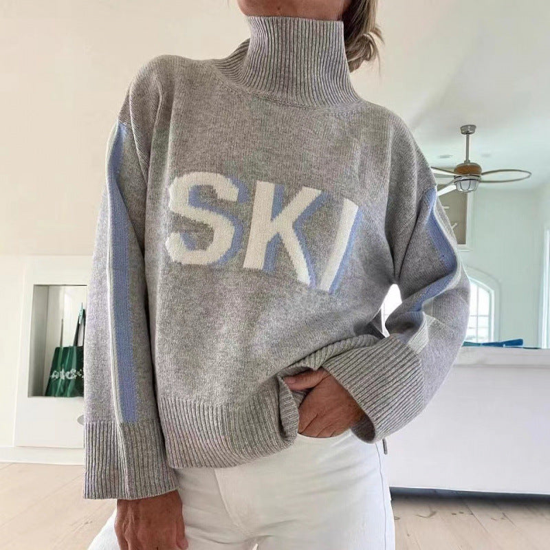 Ski-tröja med krage
